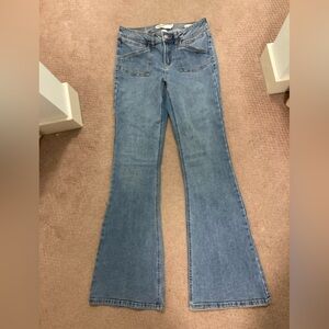 Garage Light Blue Flare Jeans